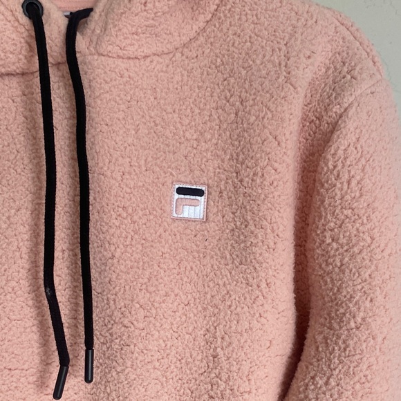 Fila Women’s Soft Pink Fleece Pullover Jacket - Picture 2 of 6